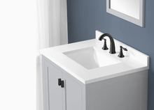 Load image into Gallery viewer, Allen + roth Ronald 30-in Dove Gray Undermount Single Sink Bathroom Vanity with White Engineered Stone Top