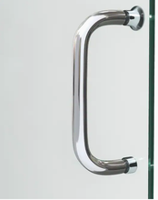 Load image into Gallery viewer, DreamLine Infinity-Z 72-in H x 56-in to 60-in W Semi-Frameless Sliding Chrome Shower Door (Clear Glass)