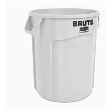 Load image into Gallery viewer, Rubbermaid Commercial Products 20-Gallon White Plastic Commercial Touchless Trash Can
