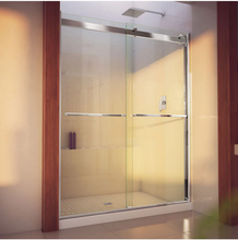 Load image into Gallery viewer, DreamLine Essence-H 76-in H x 56-in to 60-in W Frameless Sliding Chrome Shower Door (Clear Glass)