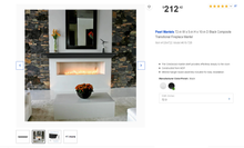 Load image into Gallery viewer, Pearl Mantels 72-in W x 5-in H x 10-in D Black Composite Transitional Fireplace Mantel