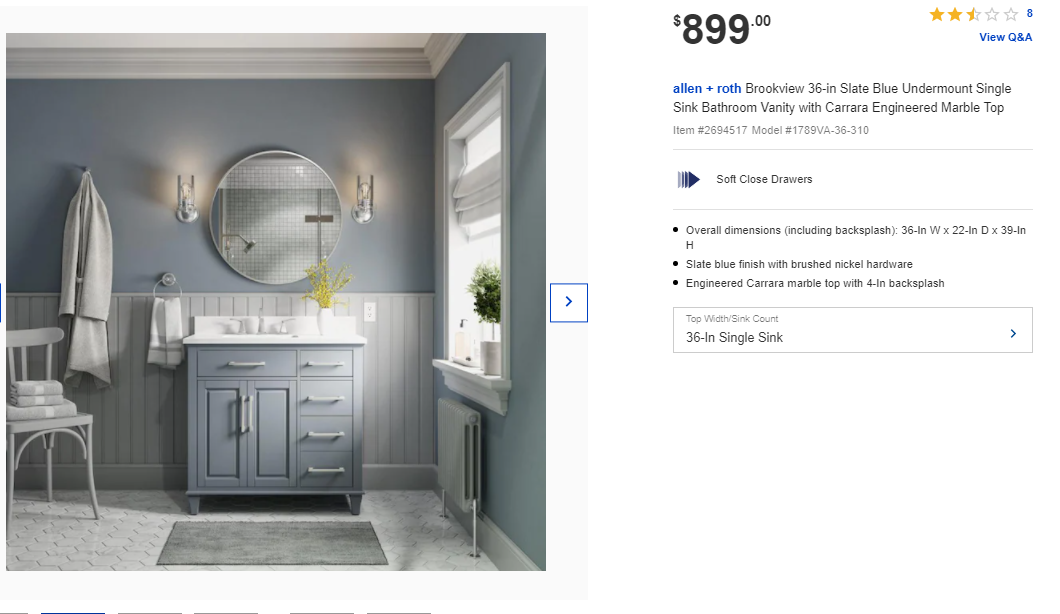 Allen And Roth Vanity Cabinets | Cabinets Matttroy