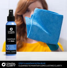 Load image into Gallery viewer, Coastal Clarity Restoration Kit - Soap Scum Remover, Water Repellent, and Shower Glass Cleaner, Three-Step System
