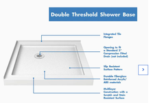 Load image into Gallery viewer, DreamLine SlimLine White 36-in W x 36-in L with Back Drain Acrylic Shower Base
