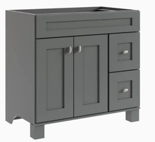 Load image into Gallery viewer, Diamond NOW Palencia 36-in Moonstone Gray Bathroom Vanity Cabinet
