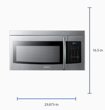 Load image into Gallery viewer, Samsung 1.6-cu ft Over-the-Range Microwave (Stainless Steel)
